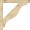Ekena Millwork Funston Block Rough Sawn Bracket w/ Offset Brace, Douglas Fir, 6"W x 46"D x 46"H BKT0604X46X46FST05RDF - alternate 3